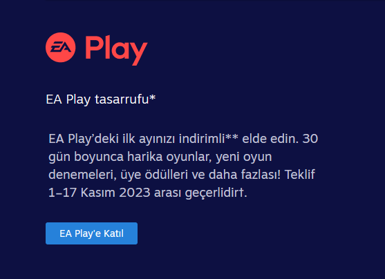 EA Play'in Steam'deki "İlk Ay 8 TL" Kampanyası 43 image 27 EA Play'in Steam'deki "İlk Ay 8 TL" Kampanyası