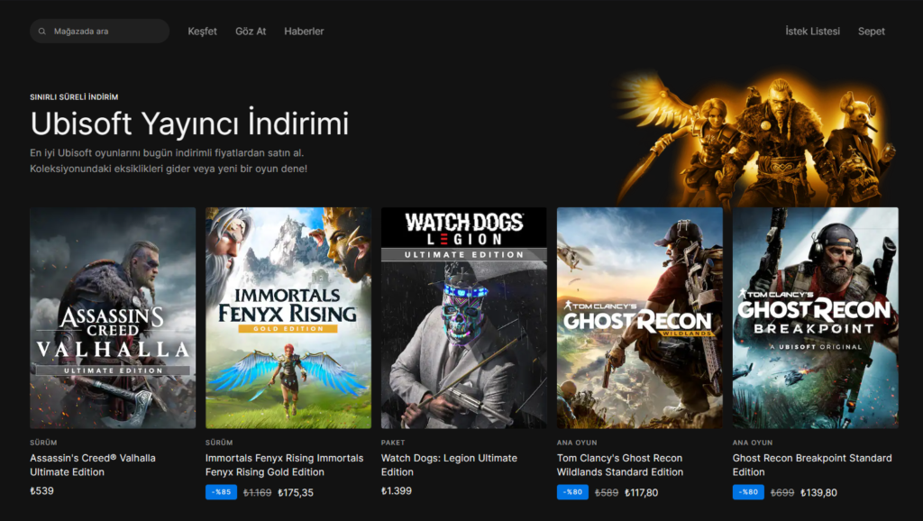 Ubisoft Oyunlarına %85'e Varan İndirim Geldi! 43 image 35 Ubisoft Oyunlarına %85'e Varan İndirim Geldi!