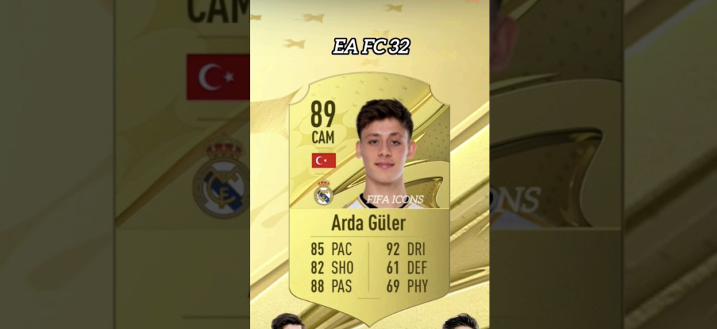 Arda Güler’in FC25 Reytingi Belli Oldu: EA Ofisini Basma Zamanı Geldi! 43 arda güler